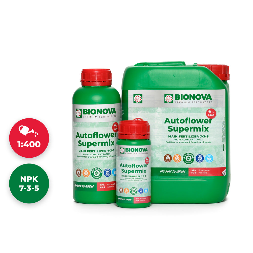 Bionova Autoflower Supermix Flüssigdünger für Autoflowers in verschiedenen Flaschengrößen