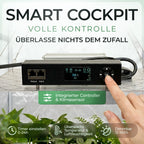 Grow Lampe 100W Smart Cockpit mit Klimasensor, Timer und Dimmer | Vollspektrum LED Pflanzenlampe von Rogue Grower