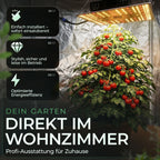 Grow Lampe 100W Smart Cockpit mit Klimasensor, Timer und Dimmer | Vollspektrum LED Pflanzenlampe von Rogue Grower
