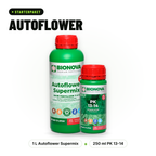 Bionova Starterpaket Autoflower mit Autoflower Supermix 1 Liter und PK 13-14 250 ml Blühzusatz, Flüssigdünger für Autoflowers