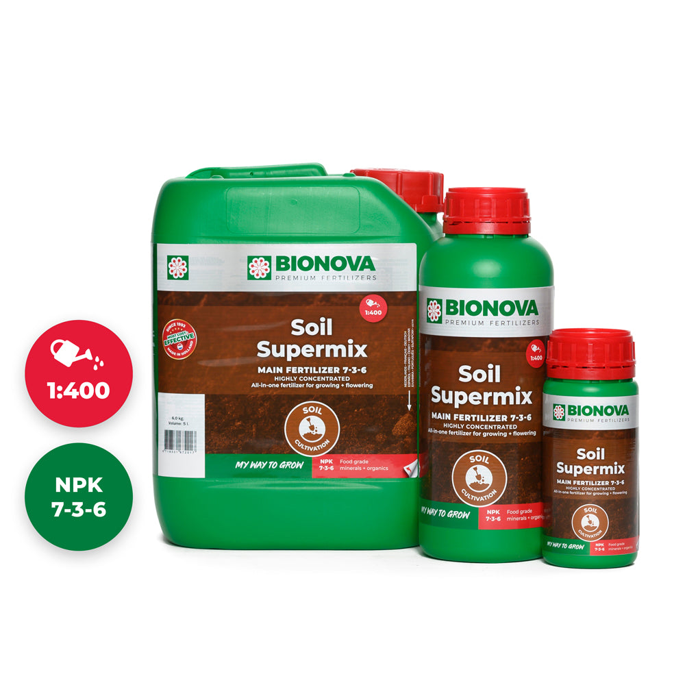 Bionova Soil Supermix Flüssigdünger für Erde in verschiedenen Flaschengrößen